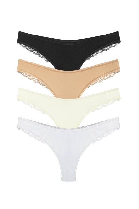 104-15 Стринги женские (4 шт) фото № 1