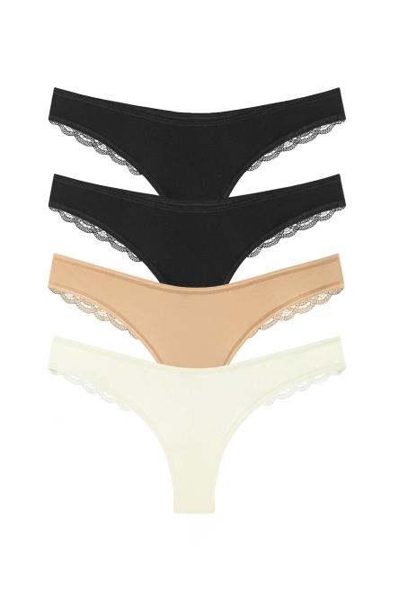 104-15 Стринги женские (4 шт) фото № 1