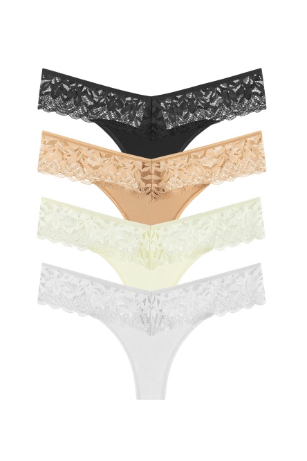 104-11 Стринги женские (4 шт) фото № 1