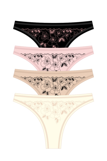 102-12 Стринги женские (4 шт) фото № 1