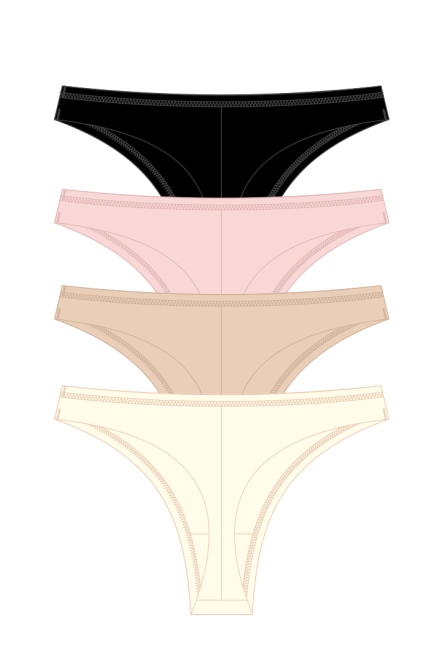 102-12 Стринги женские (4 шт) фото № 2